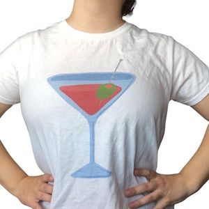 VINTAGE Y2K MARTINI GRAPHIC TEE